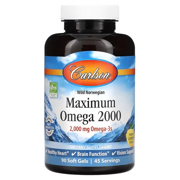 Carlson Labs - Maximum Omega 2000 - 60 softgels