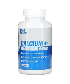EVLution Nutrition - Calcium + Magnesium + Zinc - 60 tablets