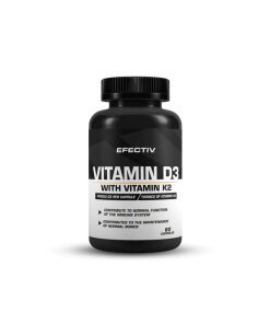 Efectiv Nutrition - Vitamin D3 with Vitamin K2 - 60 caps