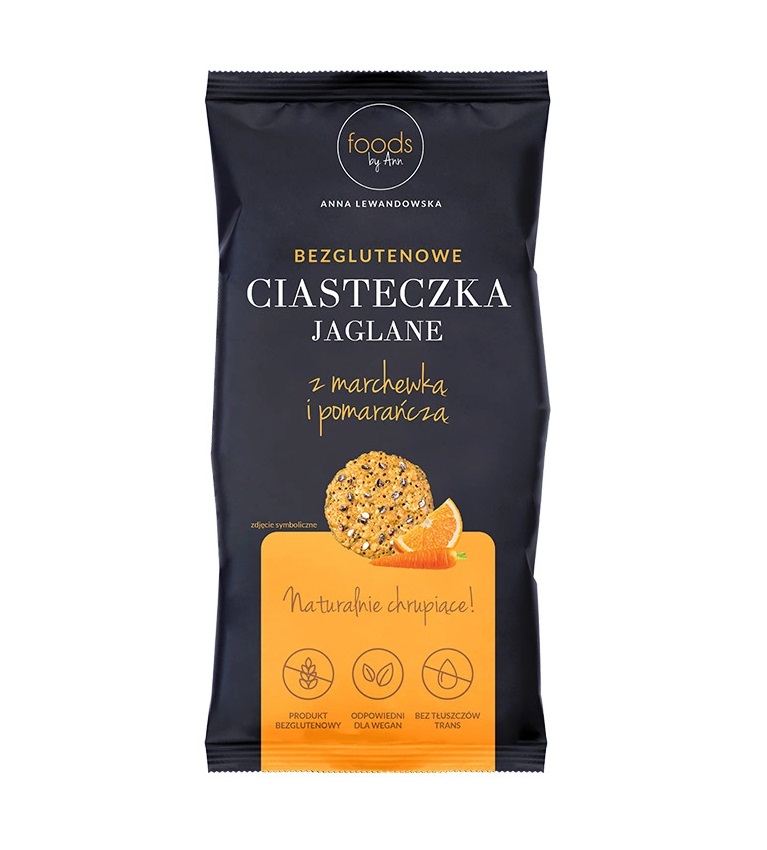 Levann - Gluten Free Millet Cookies with Carrot and Orange - 6 x 100g