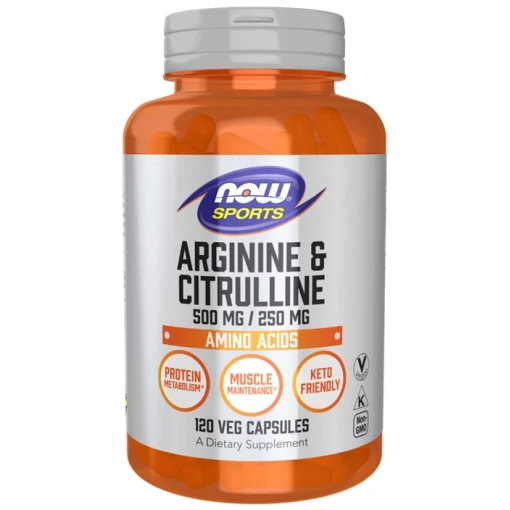 NOW Foods - Arginine & Citrulline - 120 vcaps