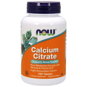 NOW Foods - Calcium Citrate with Minerals & Vitamin D-2 - 100 tabs