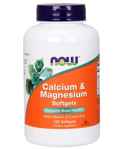NOW Foods - Calcium & Magnesium with Vit D and Zinc - 120 softgels