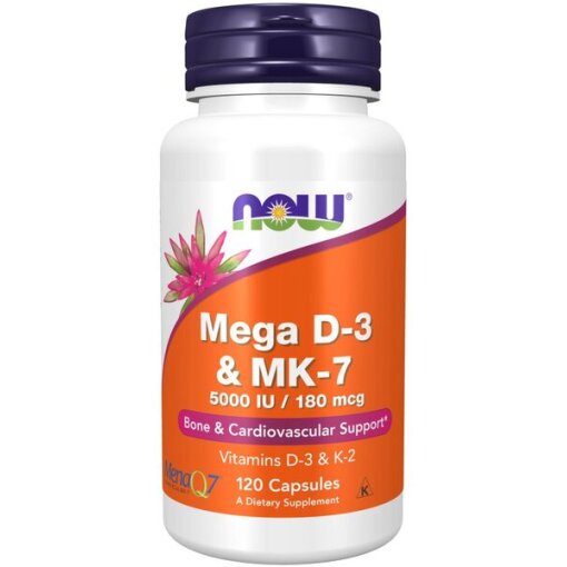 NOW Foods - Mega D-3 & MK-7 - 120 caps