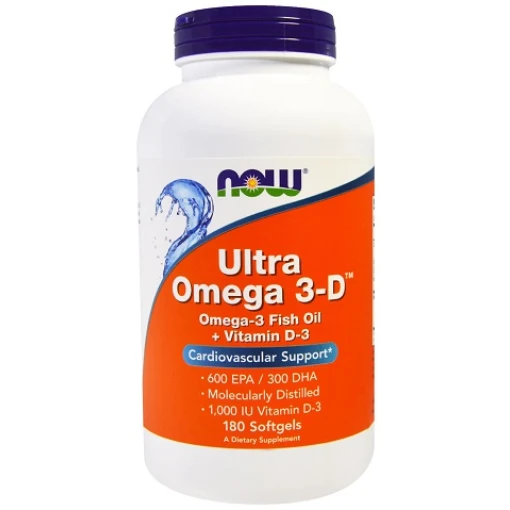 NOW Foods - Ultra Omega 3-D with Vitamin D-3 - 180 softgels