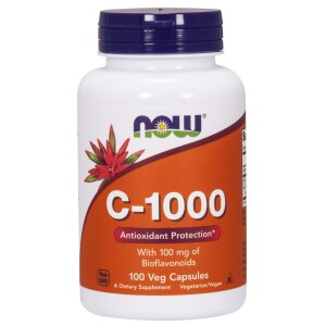 NOW Foods - Vitamin C-1000 with 100mg Bioflavonoids - 100 vcaps
