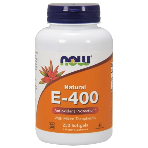 NOW Foods - Vitamin E-400 - Natural (Mixed Tocopherols) - 250 softgels