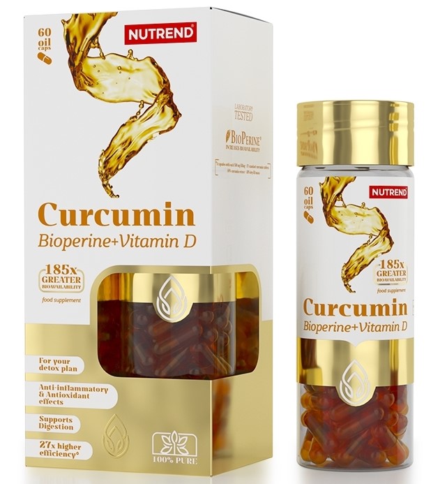 Nutrend - Curcumin + Bioperine + Vitamin D - 60 caps