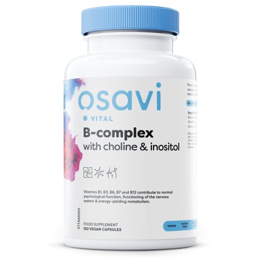 Osavi - B-Complex with Choline & Inositol - 120 vegan caps
