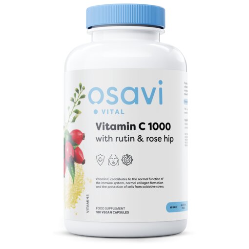 Osavi - Vitamin C1000 with Rutin & Rose Hip - 180 vegan caps
