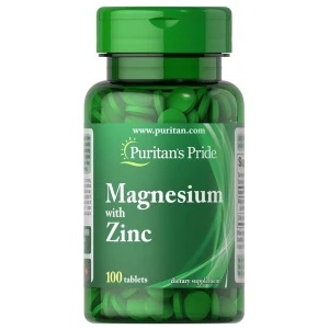 Puritan's Pride - Magnesium with Zinc - 100 tablets