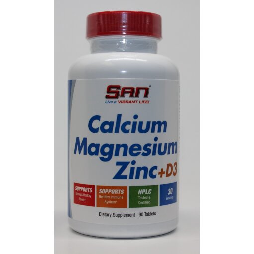 SAN - Calcium Magnesium Zinc + D3 - 90 tablets