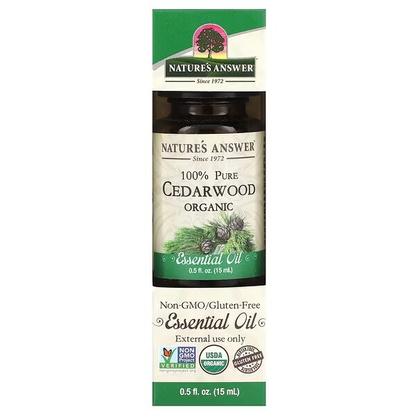 Nature's Answer - 100% Pure Cedarwood Essential Oil - 15 ml.