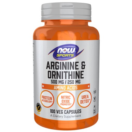 Arginine & Ornithine 500 mg / 250 mg Veg Capsules