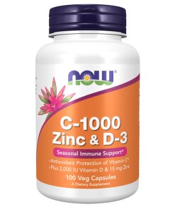 C-1000 Zinc & D-3 Veg Capsules