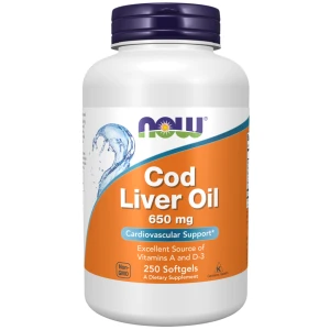 Cod Liver Oil 650 mg Softgels