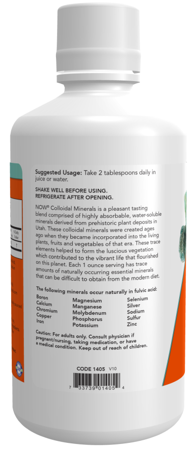 NOW Foods - Koloidalne Minerały, Oryginalne - 946 ml - obrazek 2