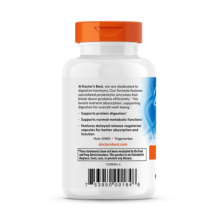 Doctor's Best - Enzymy Proteolityczne, 90 kapsułek vege - obrazek 3