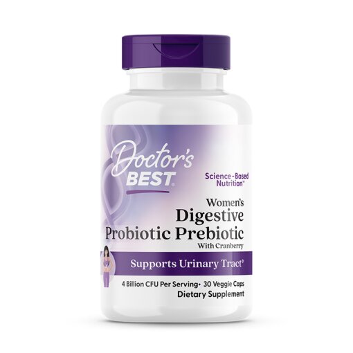 Doctor's Best Women's Digestive Probiotic Prebiotic With Cranberry
