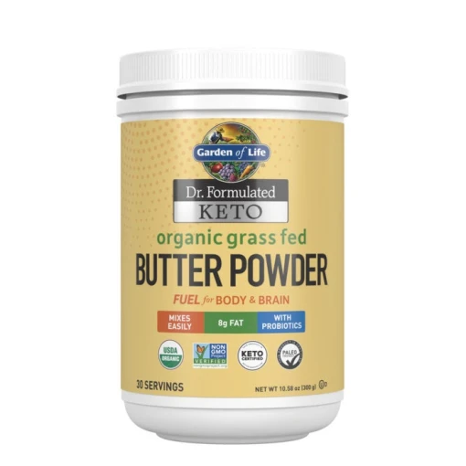Eco Supplements - Dr. Formulated Keto Organic Grass Fed Butter 10.58oz (300g) Powder