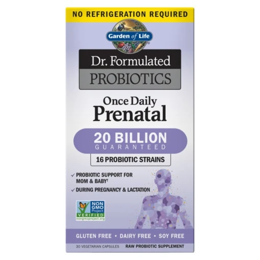Eco Supplements - Dr. Formulated Probiotics Once Daily Prenatal Shelf-Stable 30 Capsules