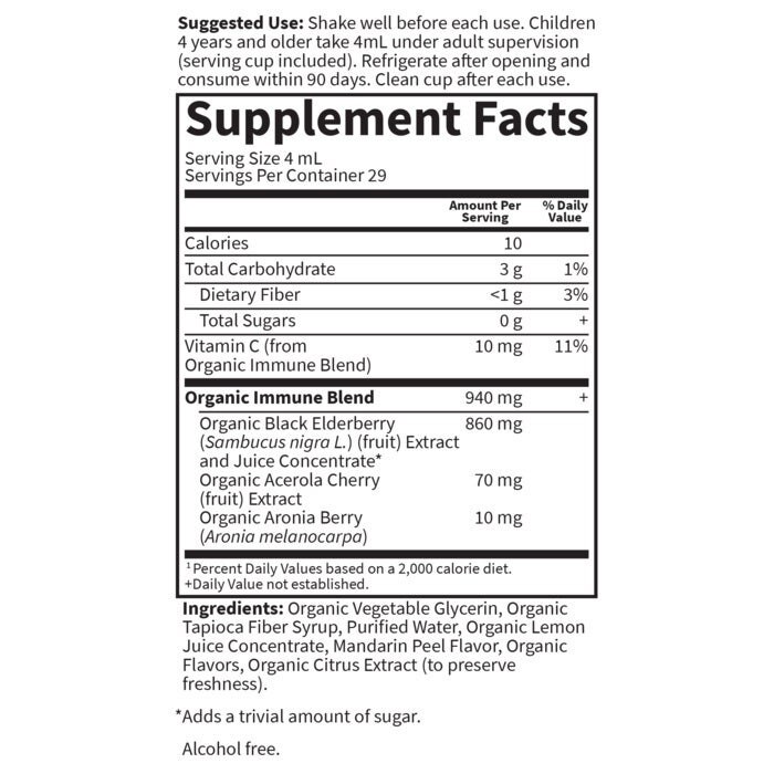 Garden of Life - Syrop z bzu czarnego dla dzieci, 116 ml - obrazek 2