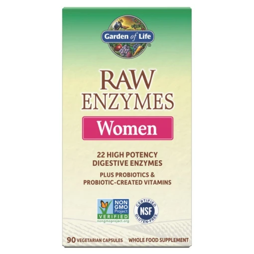 Eco Supplements - RAW Enzymes Women Digestive Health 90 Capsules