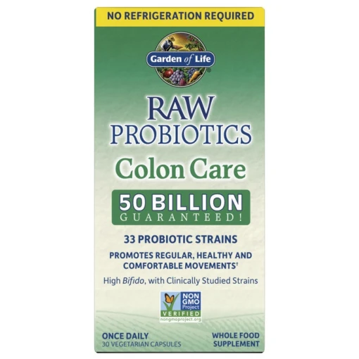 Eco Supplements - Raw Probiotics Colon Care Shelf-Stable 30 Capsules