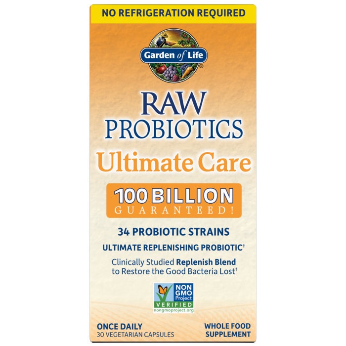 Eco Supplements - Raw Probiotics Ultimate Care Shelf-Stable 30 Capsules