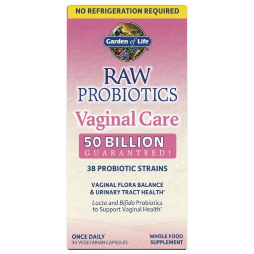 Eco Supplements - Raw Probiotics Vaginal Care Shelf-Stable 30  Capsules