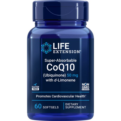 Eco Supplements - Super-Absorbable CoQ10 (Ubiquinone) with d-Limonene