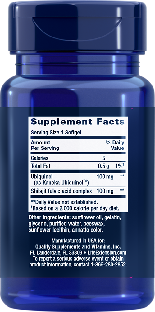 Life Extension - Super Ubiquinol CoQ10 z Wzmocnionym Wsparciem Mitochondrialnym, 100 mg - 60 kapsułek miękkich - obrazek 2