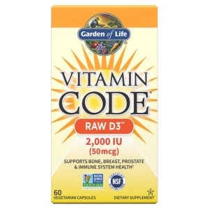 Eco Supplements - Vitamin Code Raw D3 2000 IU Capsules