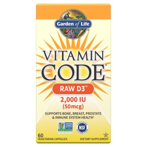 Eco Supplements - Vitamin Code Raw D3 2000 IU Capsules