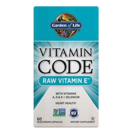 Eco Supplements - Vitamin Code Raw Vitamin E 60 Capsules