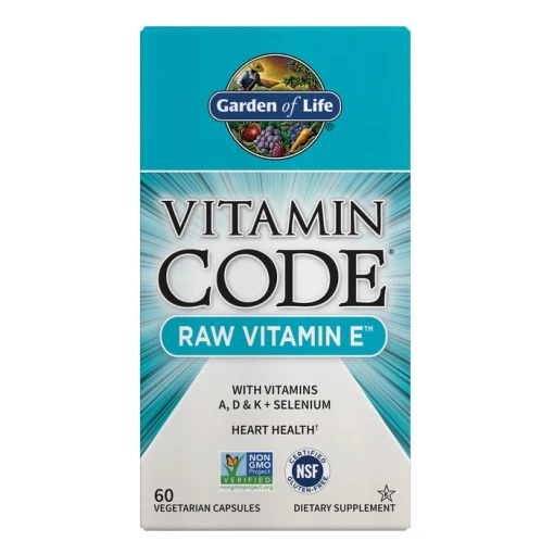 Eco Supplements - Vitamin Code Raw Vitamin E 60 Capsules