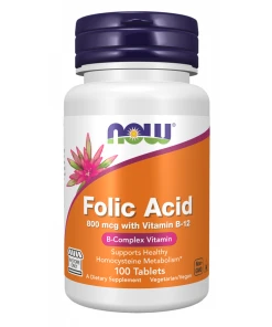 Folic Acid 800 mcg with Vitamin B-12 Tablets