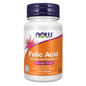 Folic Acid 800 mcg with Vitamin B-12 Tablets