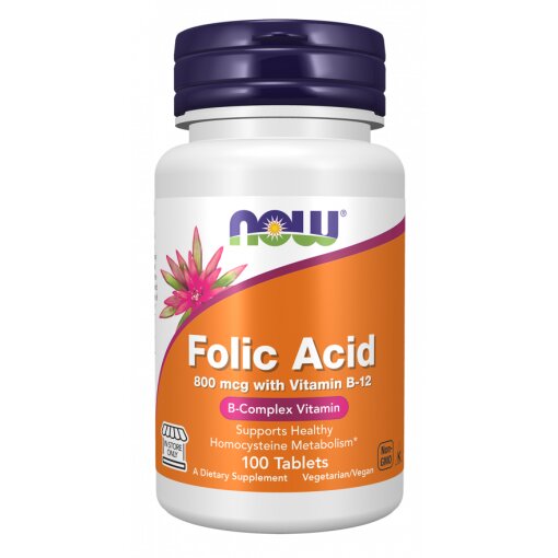 Folic Acid 800 mcg with Vitamin B-12 Tablets