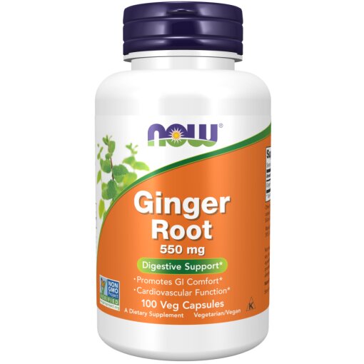Ginger Root 550 mg Veg Capsules