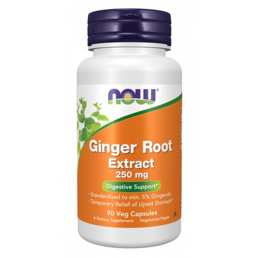 Ginger Root Extract 250 mg Veg Capsules