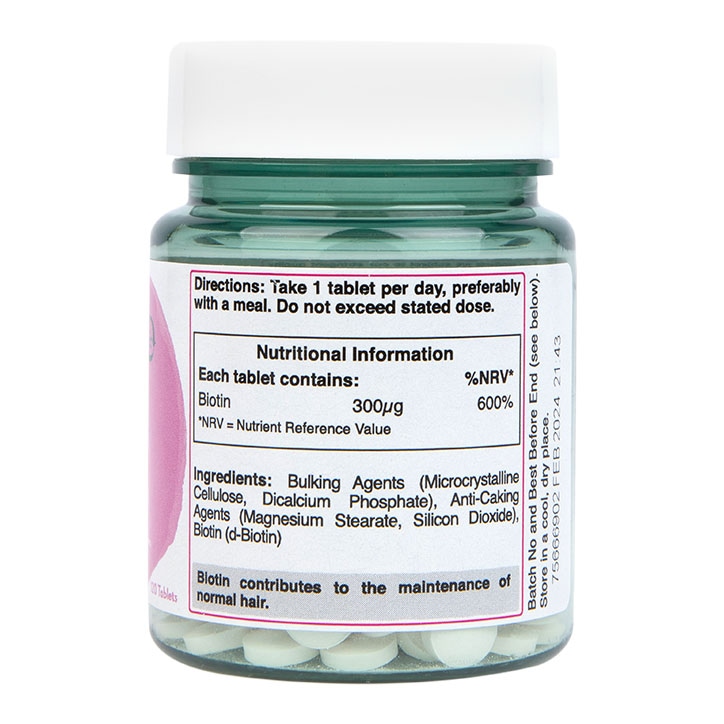 Holland & Barrett - Biotyna, 300 mcg, 120 tabletek - obrazek 3