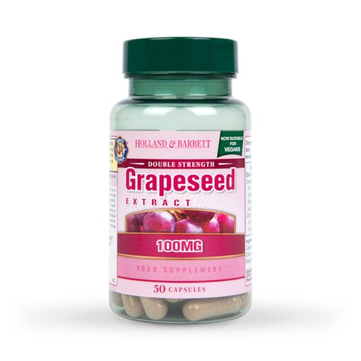 Holland & BarrettDouble Strength Grapeseed Extract 100mg 50 Capsules(44)