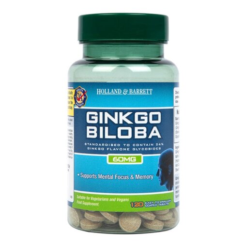 Holland & BarrettGinkgo Biloba 120 Tablets 60mg(120)Brain Health