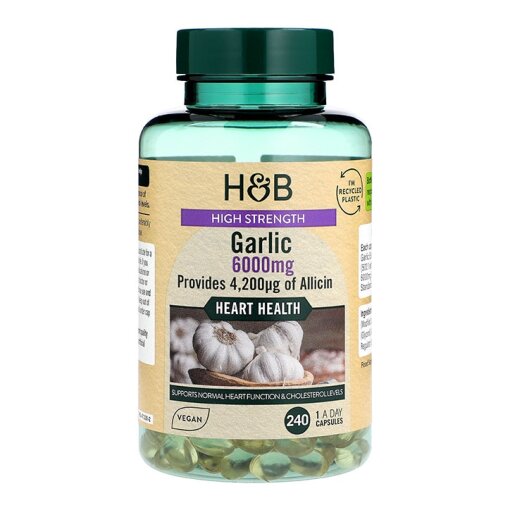 Holland & BarrettHigh Strength Garlic 6000mg 240 Capsules(81)Heart HealthEveryday Health