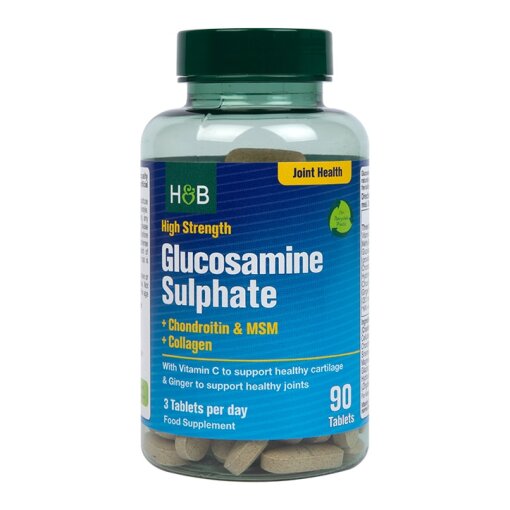 Holland & BarrettHigh Strength Glucosamine & Chondroitin Complex 90 Tablets(767)Joints