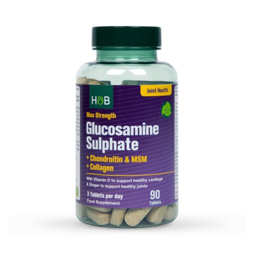 Holland & BarrettMax Strength Glucosamine & Chondroitin 90 Tablets(477)Joints