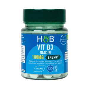 Holland & BarrettVitamin B3 + Niacin 100mg 120 Tablets(57)EnergyBrain Health