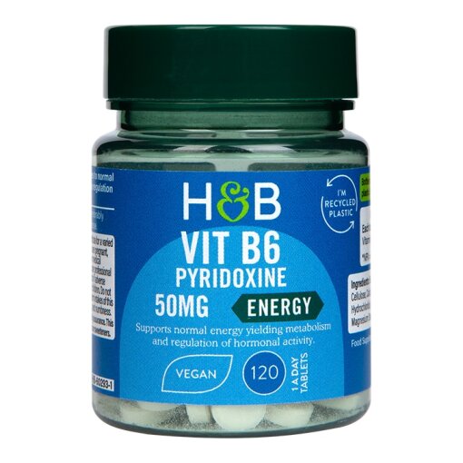 Holland & BarrettVitamin B6 + Pyridoxine 50mg 120 Tablets(79)Everyday HealthEnergy