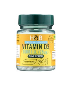 Holland & BarrettVitamin D 1000 I.U. 25ug 90 Tablets(2140)Joints